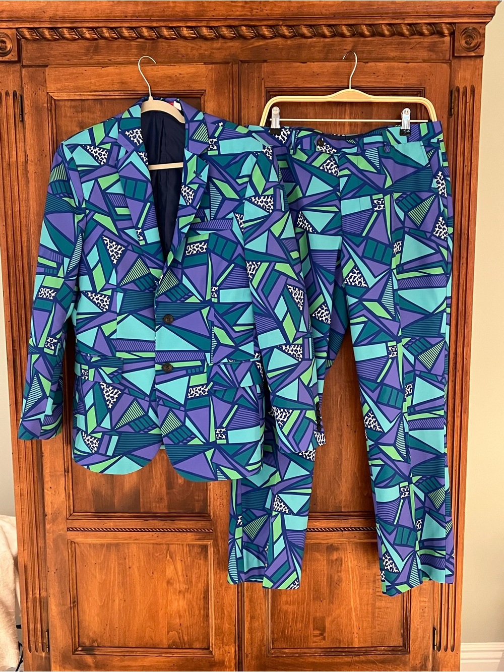 Shinesty "Le Tootski" Neon Rave Suit | Jacket Size 38 | Pants 33x33 | Worn Once - Picture 3 of 17
